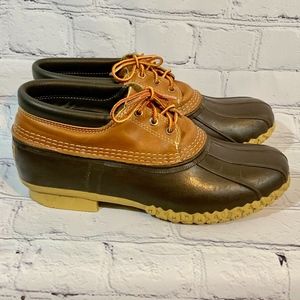 LL Bean Leather Duck Ankle Boots 12 M